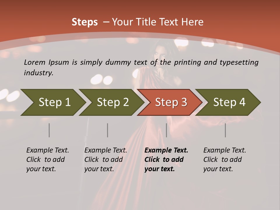 Hairstyle Hair Model PowerPoint Template