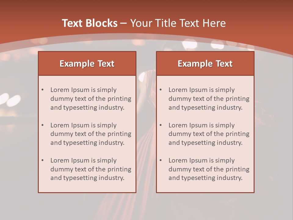 Hairstyle Hair Model PowerPoint Template