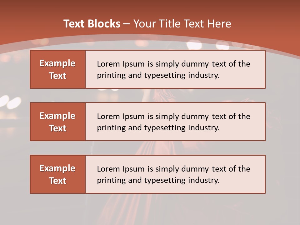 Hairstyle Hair Model PowerPoint Template