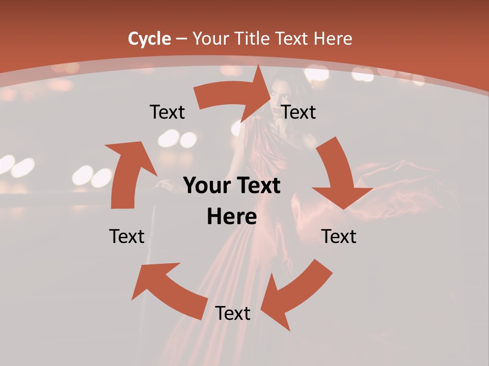 Hairstyle Hair Model PowerPoint Template