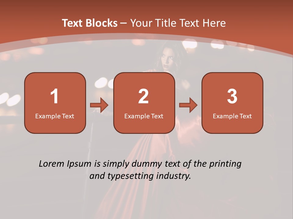 Hairstyle Hair Model PowerPoint Template