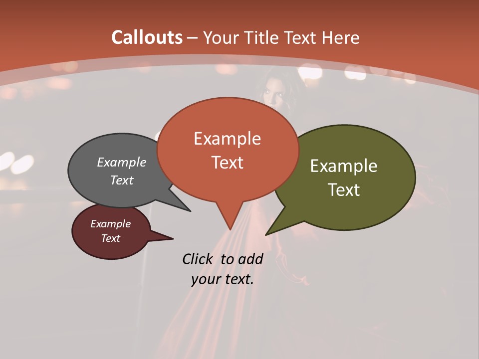 Hairstyle Hair Model PowerPoint Template