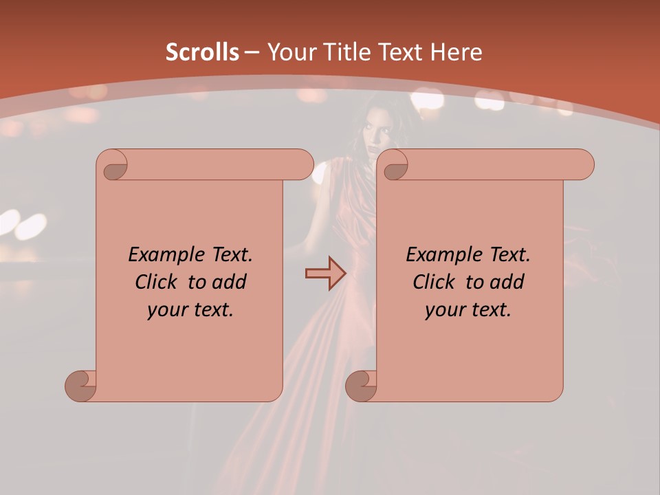 Hairstyle Hair Model PowerPoint Template