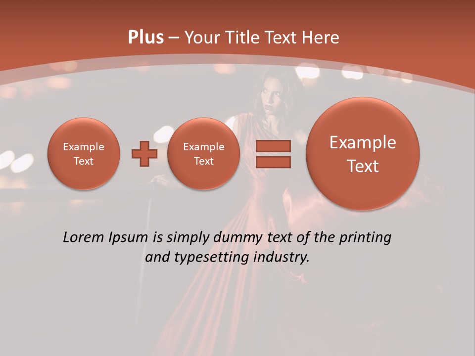 Hairstyle Hair Model PowerPoint Template