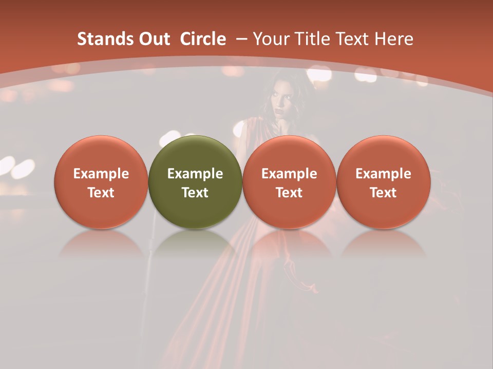 Hairstyle Hair Model PowerPoint Template