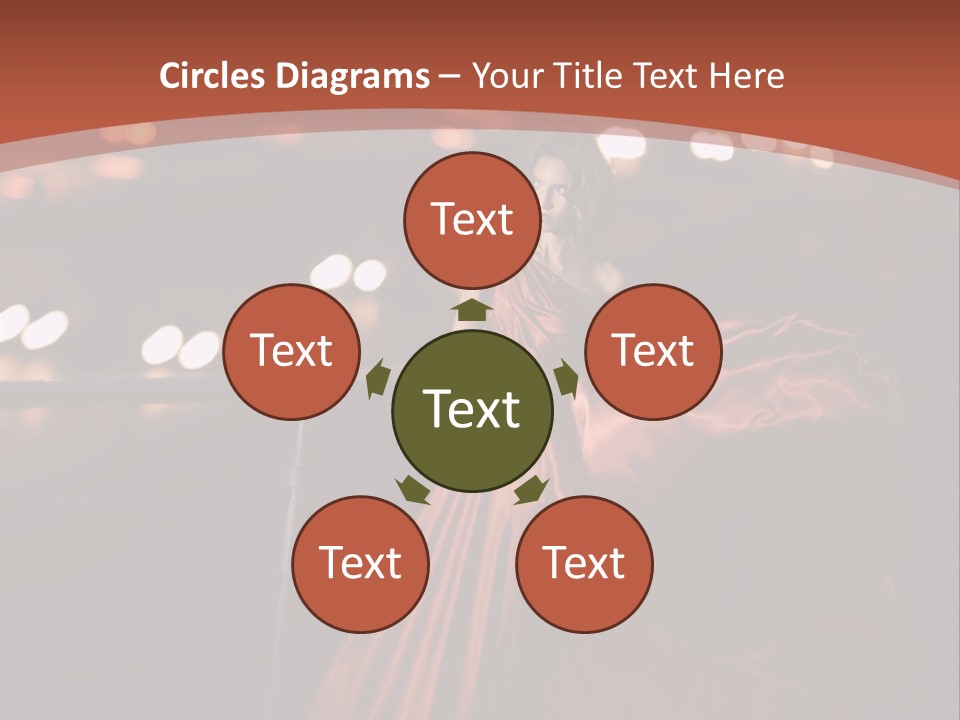 Hairstyle Hair Model PowerPoint Template