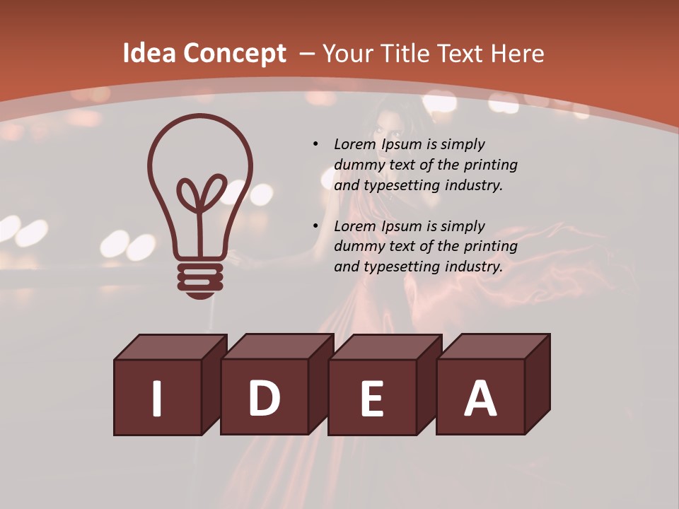 Hairstyle Hair Model PowerPoint Template