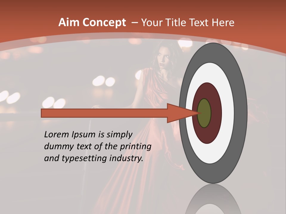 Hairstyle Hair Model PowerPoint Template