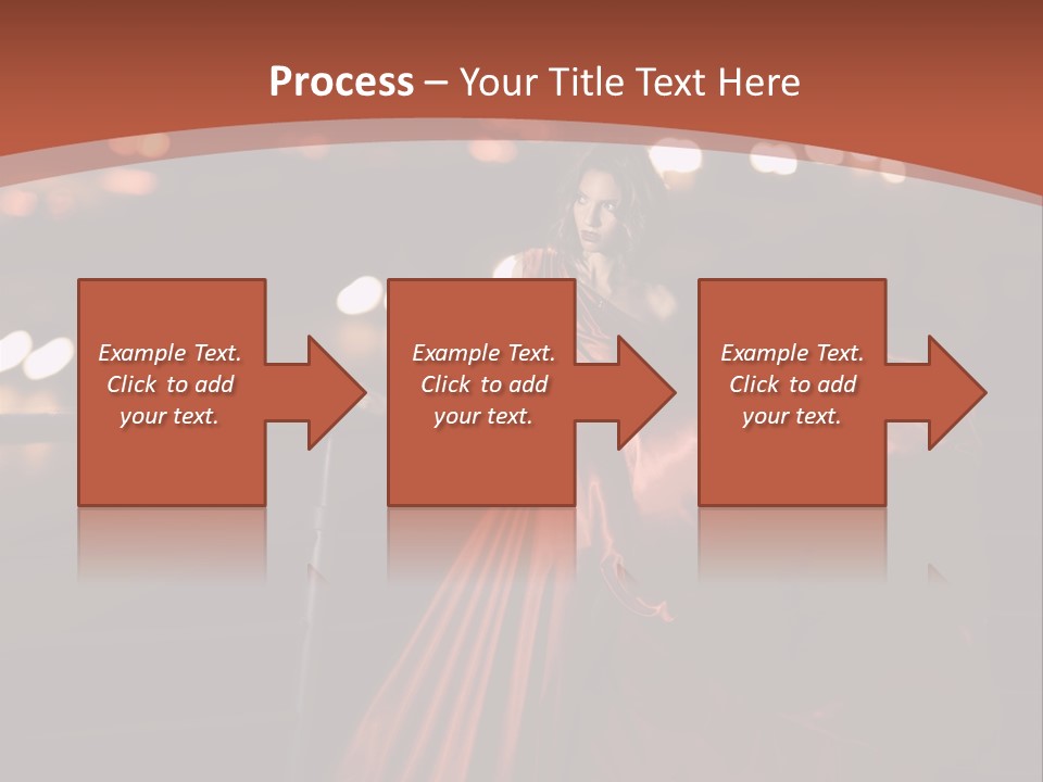 Hairstyle Hair Model PowerPoint Template