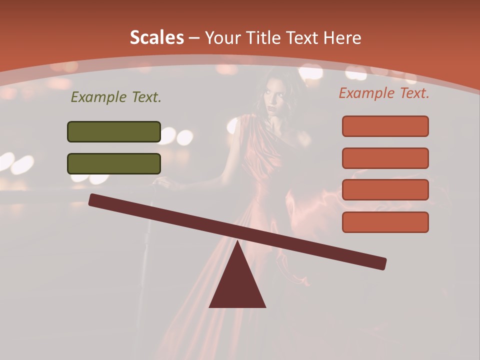Hairstyle Hair Model PowerPoint Template