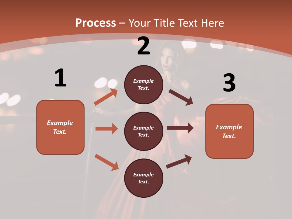 Hairstyle Hair Model PowerPoint Template