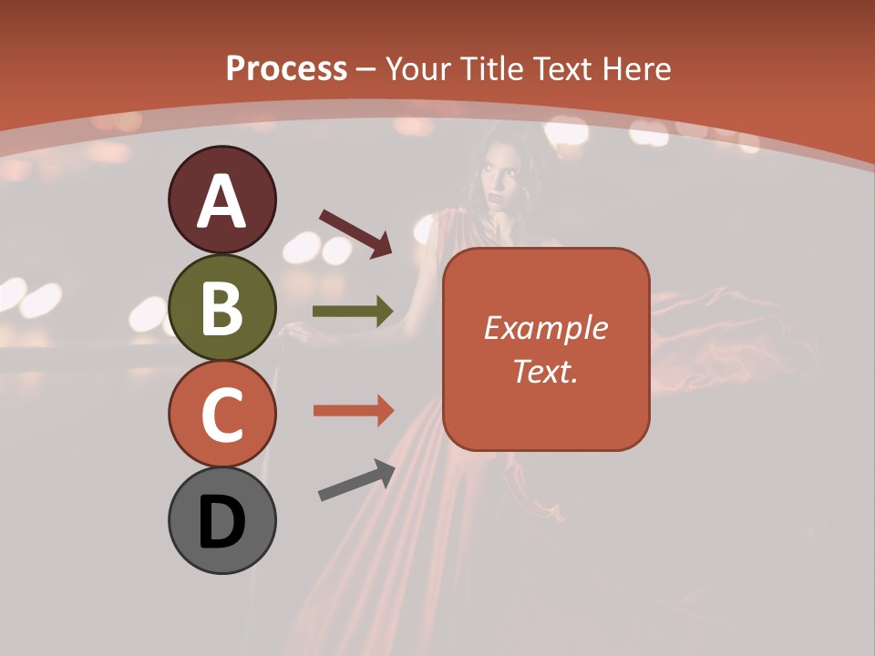 Hairstyle Hair Model PowerPoint Template
