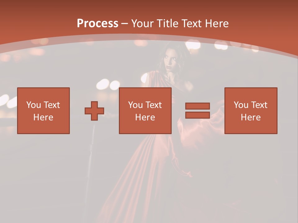 Hairstyle Hair Model PowerPoint Template