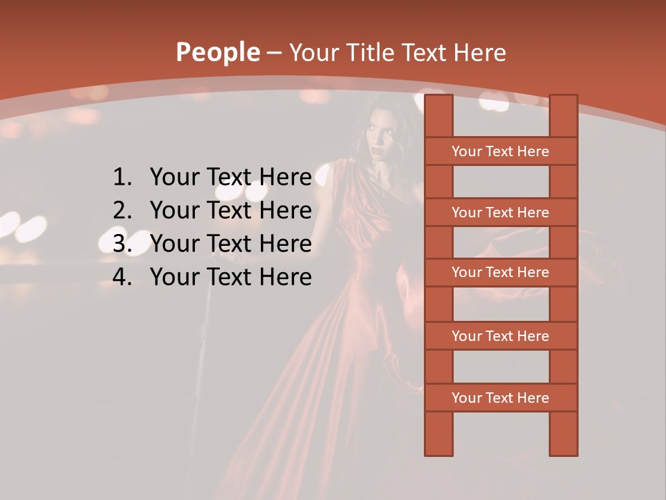 Hairstyle Hair Model PowerPoint Template