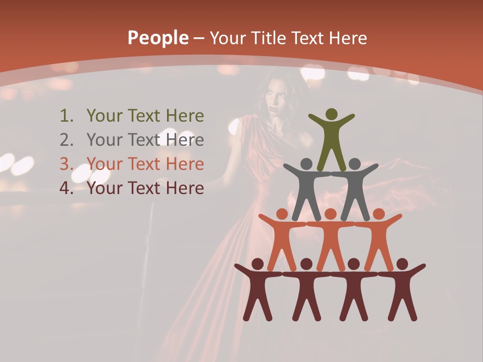 Hairstyle Hair Model PowerPoint Template