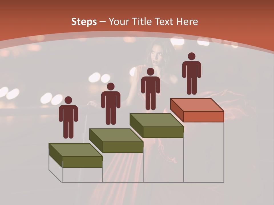 Hairstyle Hair Model PowerPoint Template