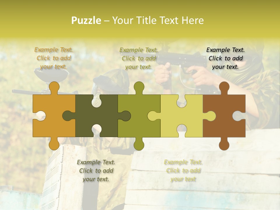 Weapon Team Cover PowerPoint Template