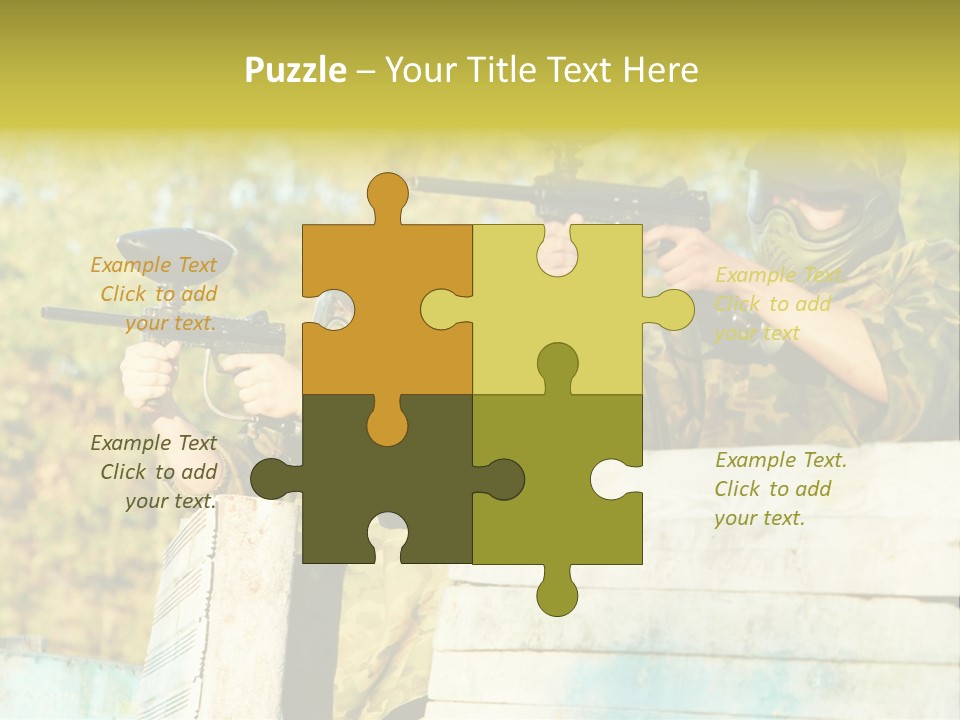 Weapon Team Cover PowerPoint Template