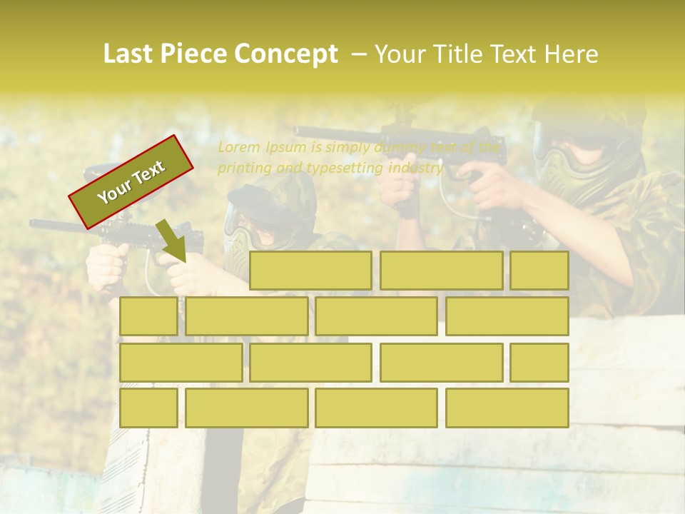 Weapon Team Cover PowerPoint Template