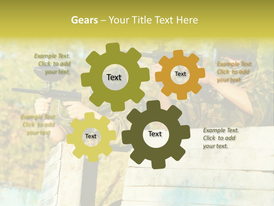 Weapon Team Cover PowerPoint Template