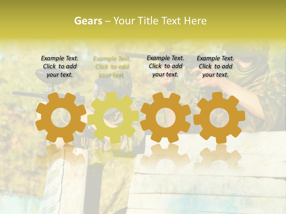 Weapon Team Cover PowerPoint Template