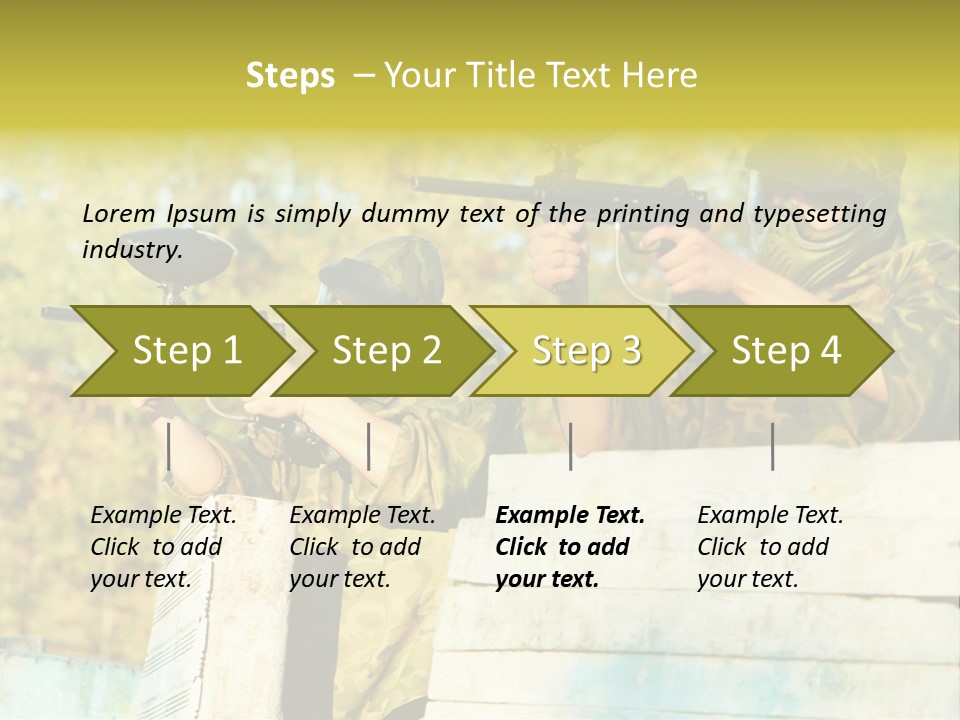Weapon Team Cover PowerPoint Template