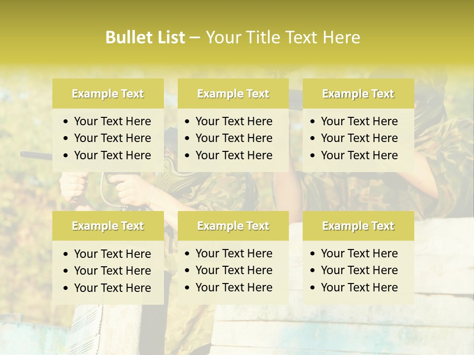 Weapon Team Cover PowerPoint Template