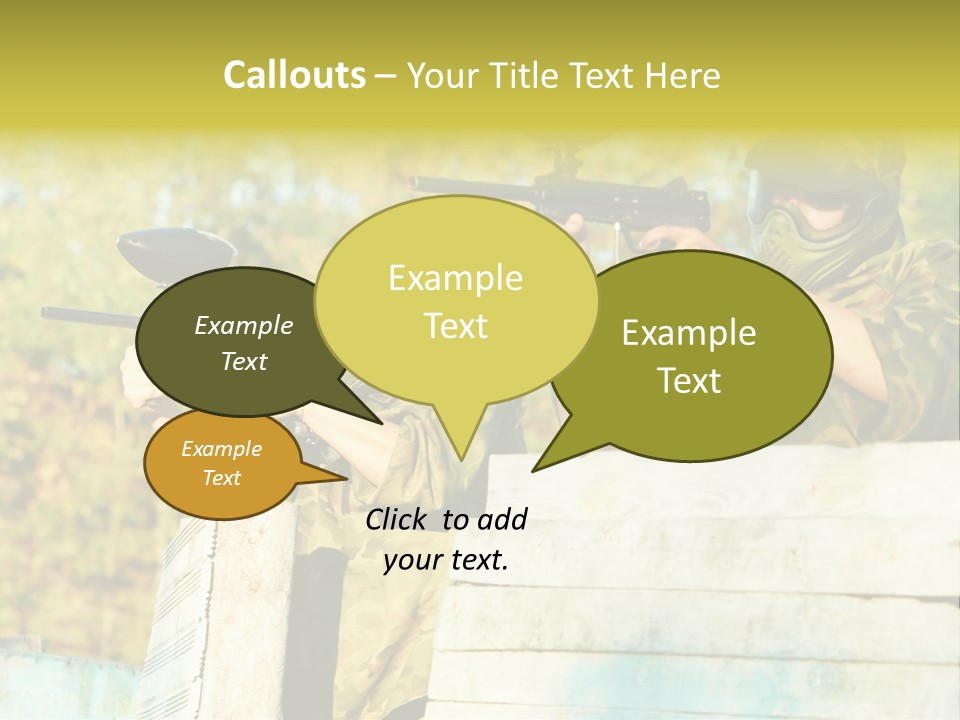 Weapon Team Cover PowerPoint Template