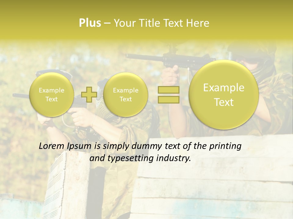Weapon Team Cover PowerPoint Template