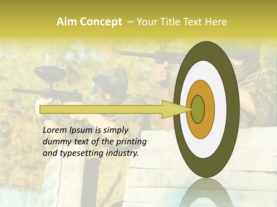 Weapon Team Cover PowerPoint Template