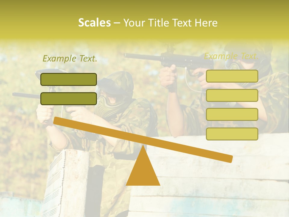 Weapon Team Cover PowerPoint Template