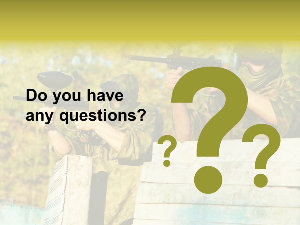 Weapon Team Cover PowerPoint Template