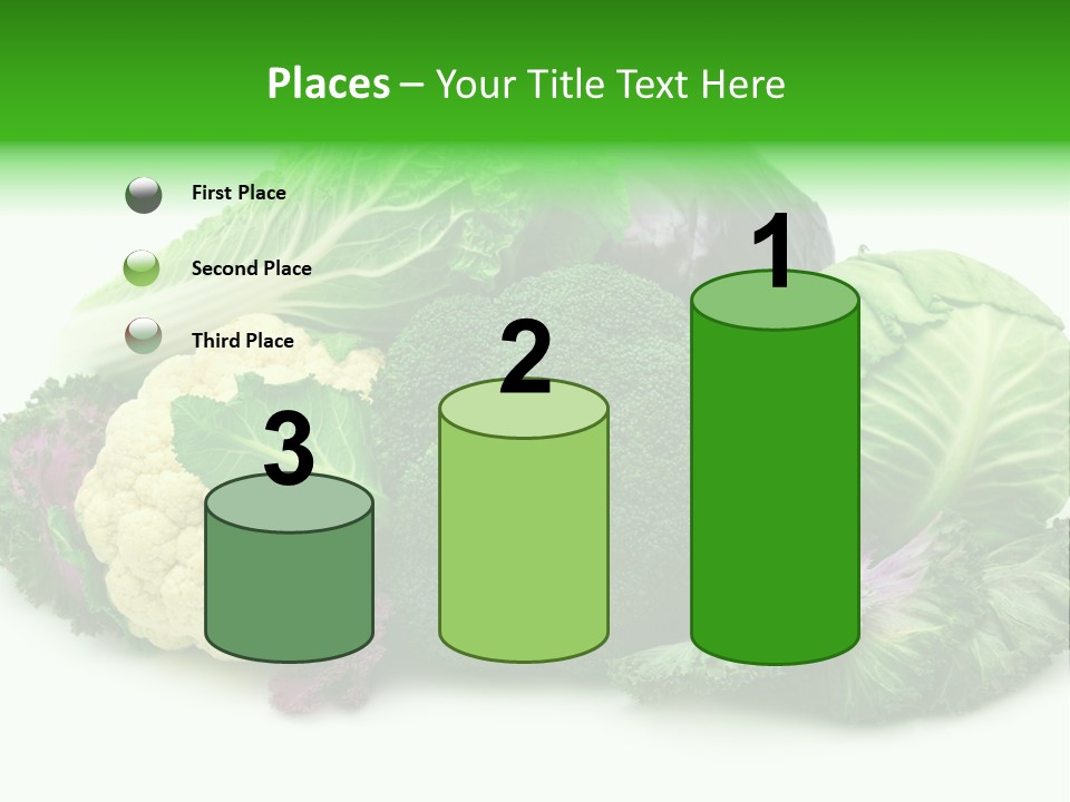 Brussels Cabbages Coleseed PowerPoint Template
