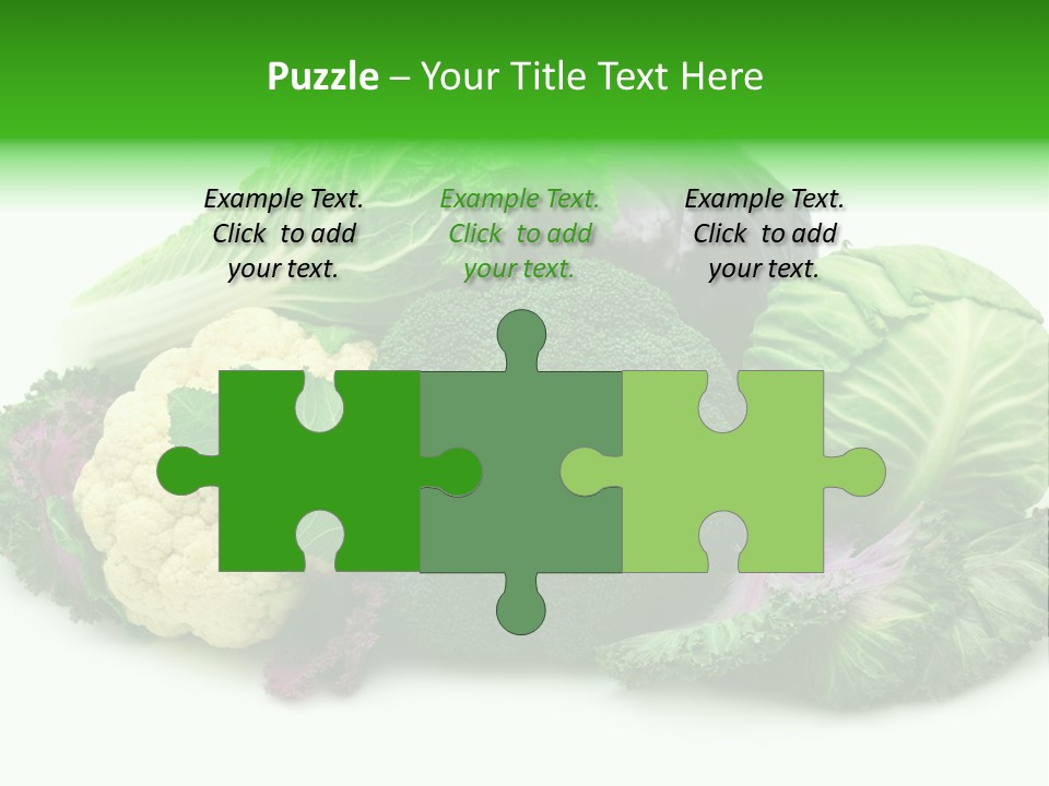 Brussels Cabbages Coleseed PowerPoint Template