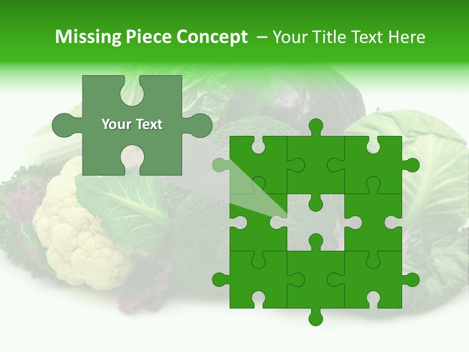 Brussels Cabbages Coleseed PowerPoint Template