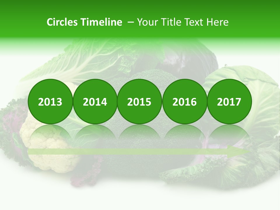 Brussels Cabbages Coleseed PowerPoint Template