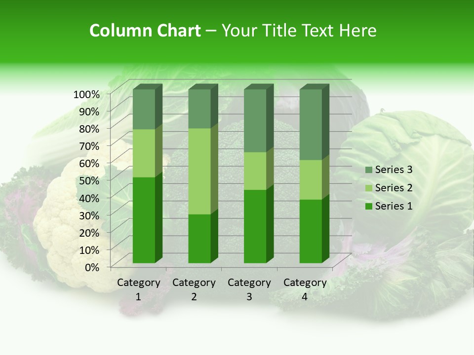 Brussels Cabbages Coleseed PowerPoint Template