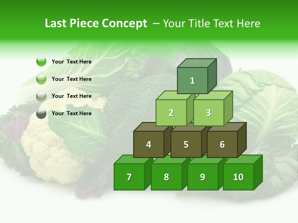 Brussels Cabbages Coleseed PowerPoint Template