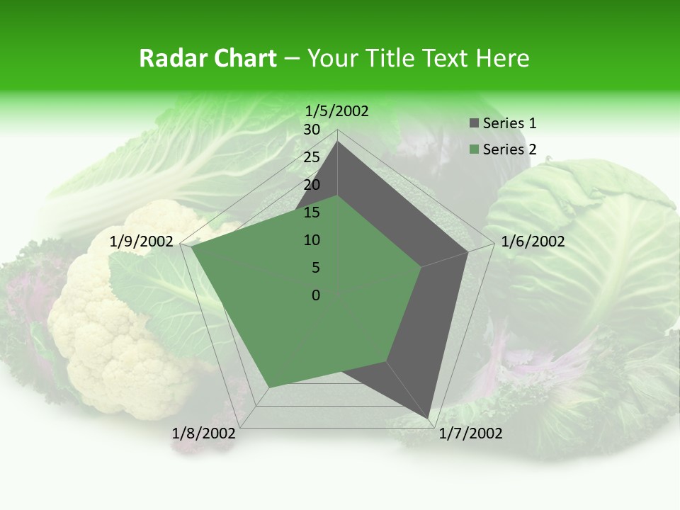 Brussels Cabbages Coleseed PowerPoint Template