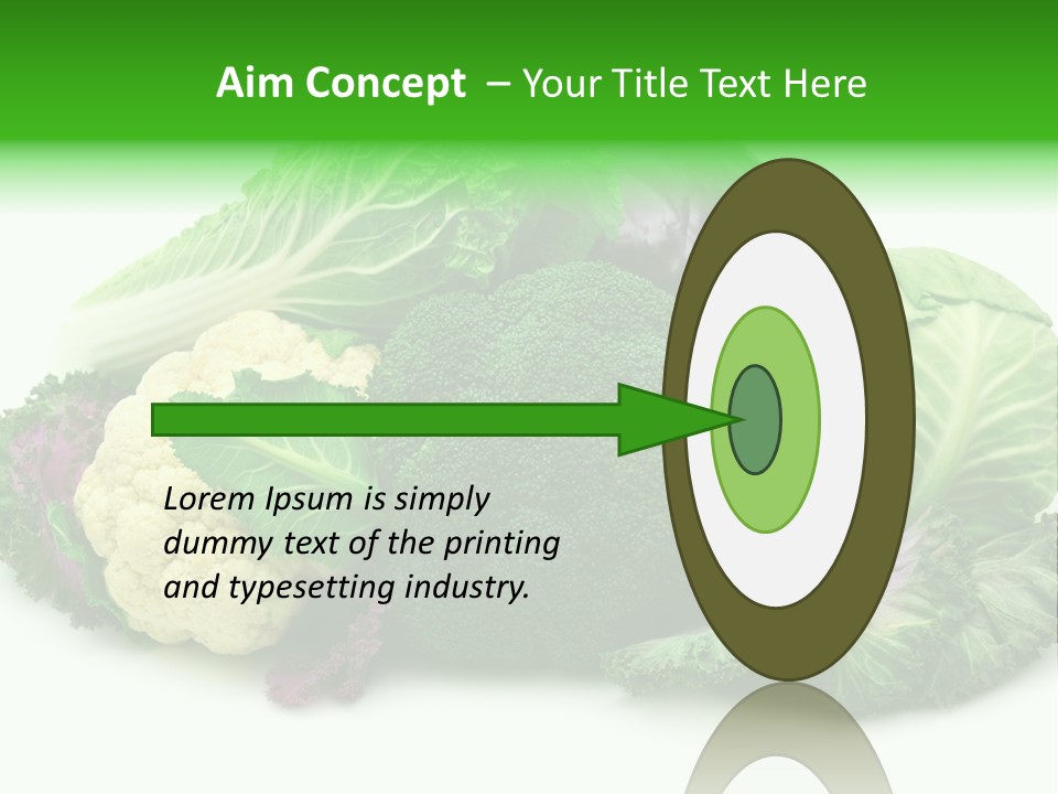 Brussels Cabbages Coleseed PowerPoint Template