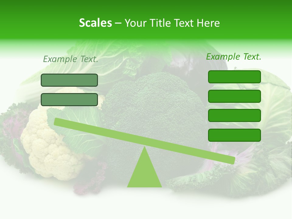 Brussels Cabbages Coleseed PowerPoint Template