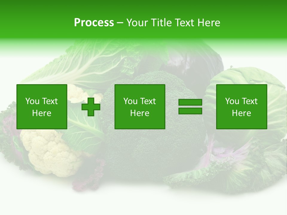 Brussels Cabbages Coleseed PowerPoint Template