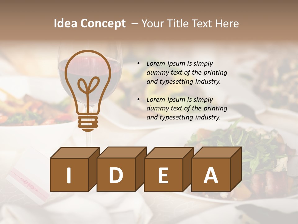 Coffee Nobody View PowerPoint Template