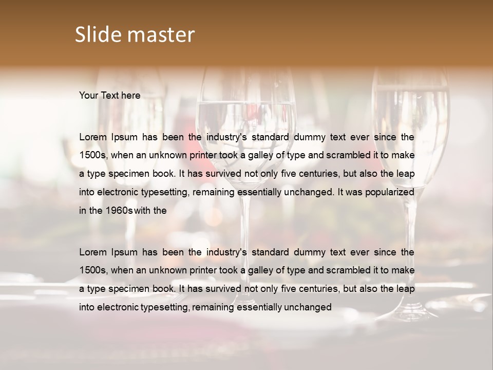 Drink Dining Establishment PowerPoint Template