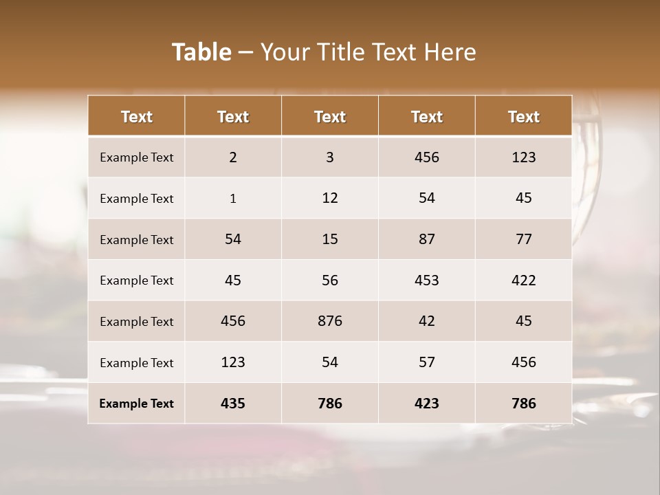 Drink Dining Establishment PowerPoint Template