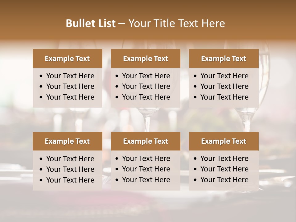 Drink Dining Establishment PowerPoint Template