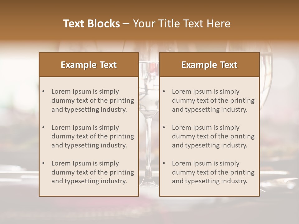Drink Dining Establishment PowerPoint Template