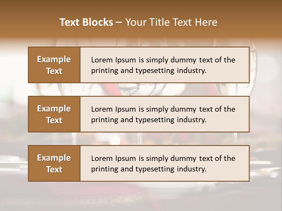 Drink Dining Establishment PowerPoint Template