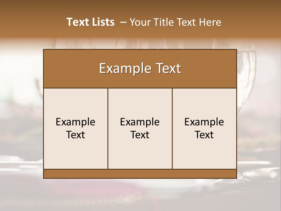 Drink Dining Establishment PowerPoint Template