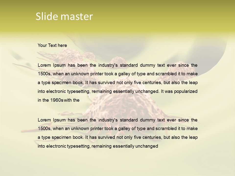 Lymph Lump Dangerous PowerPoint Template
